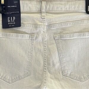 GAP railroad stripe super skinny den leggings NWT